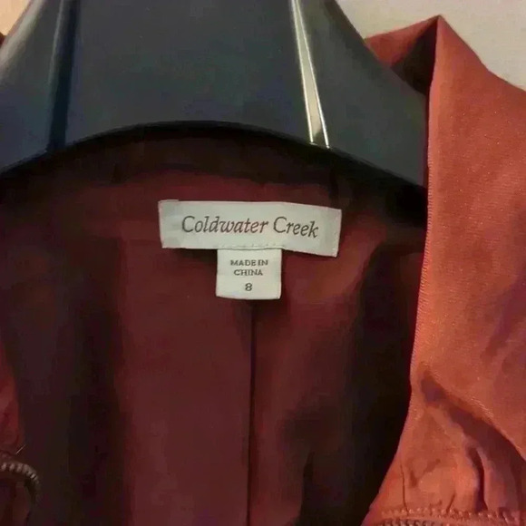 Coldwater Creek, Burgundy jacket, size small - Picture 3 of 4